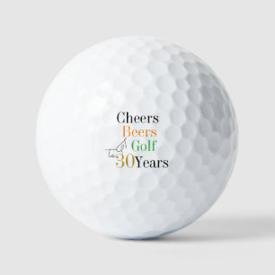 Balles De Golf 30e anniversaire Golf Cheers Bières
