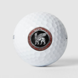 Balles De Golf [310] Lion ailé assyrien - Lamassu argenté