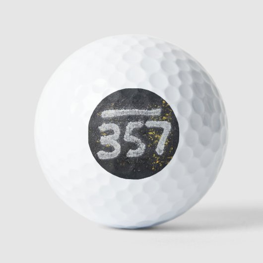 Balles De Golf 357 Mason's and Angel Number (Recto)