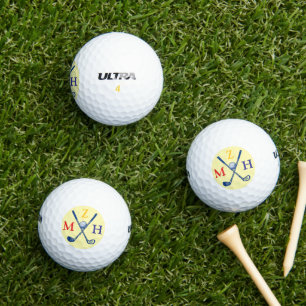Balles De Golf 3 Initiales de couleur ou Nom Court de Trois Lettr