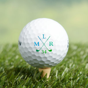 Balles De Golf 3 Initiales Monogramme Cool personnalisé