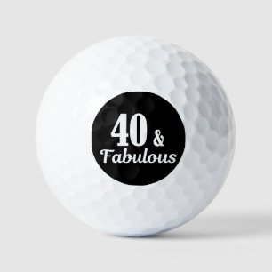 Balles De Golf 40e anniversaire 40 & Fabulous Button