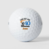 Balles De Golf 40th Birthday Gift for Brother Funny Cool Custom (Devant)