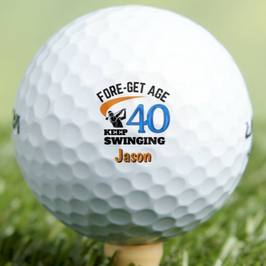 Balles De Golf 40th Birthday Gift for Brother Funny Cool Custom