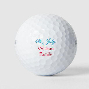 Balles De Golf 4 juillet jour de l'indépendance ajouter nom texte