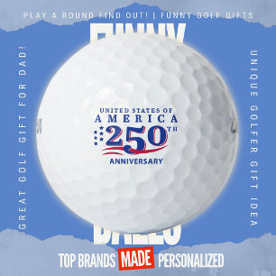 Balles De Golf 4 juillet Scramble America 250e anniversaire