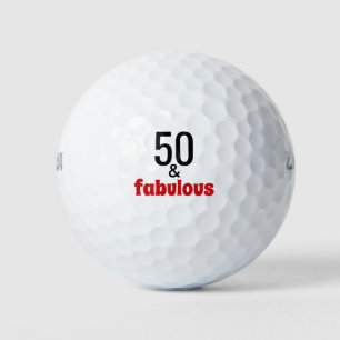 Balles De Golf 50 et fabuleux   Anniversaire 50 ans