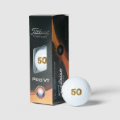 Balles De Golf 50 numéros d'or peint (Conditionnement)