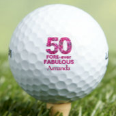 Balles De Golf 50e Anniversaire Golfer Cadeau, FORE-ever 50 & Fab