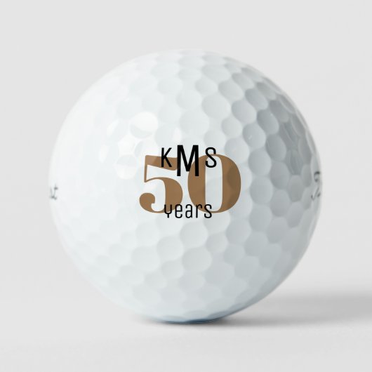 Balles De Golf 50e anniversaire Monogramme Titleist Pro V1 (Recto)