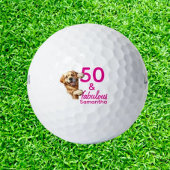 Balles De Golf 50th Birthday  Labrador gift