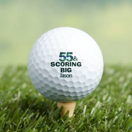 Balles De Golf 55th Birthday Scoring Big Custom Cool Gift (T-shirt Insitu)