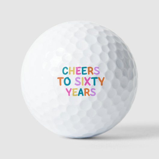 Balles De Golf 60e anniversaire (Recto)