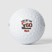 Balles De Golf 60e anniversaire Ami cadeau - Funny 60 ans (Devant)