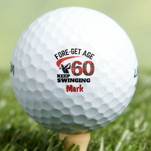 Balles De Golf 60e anniversaire Ami cadeau - Funny 60 ans