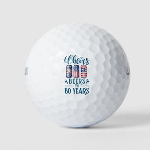 Balles De Golf 60e anniversaire avec bière