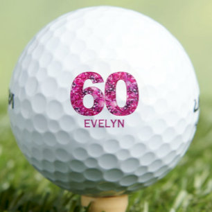Balles De Golf 60e anniversaire cadeau pour ami - Rose Floral