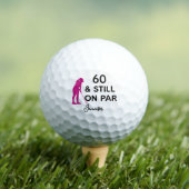 Balles De Golf 60e anniversaire Femmes Golfer Funny Custom (T-shirt Insitu)