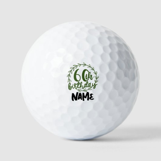 Balles De Golf 60e anniversaire pour golfeur (Recto)