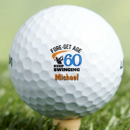 Balles De Golf 60e anniversaire pour mari - 60 ans Classy Blue