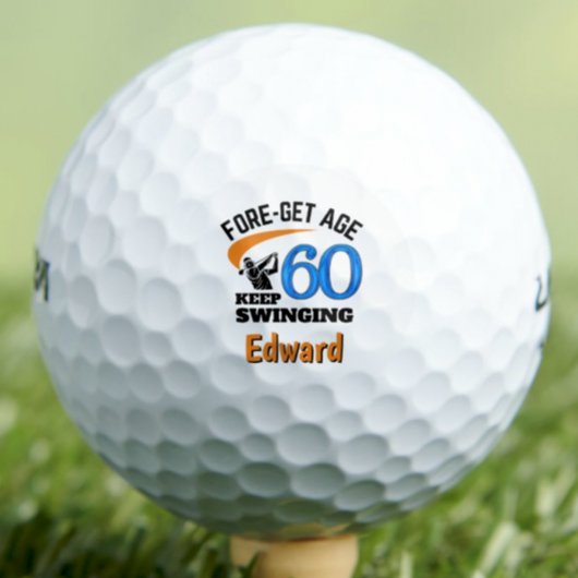 Balles De Golf 60e anniversaire pour oncle - 60 ans Bold Cadeau b