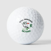 Balles De Golf 65e Anniversaire Nom de monogramme d'homme (Recto)