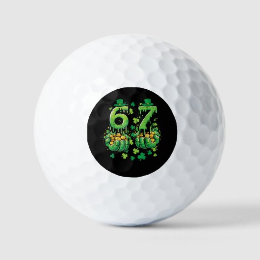 Balles De Golf 6 7 St Patricks Day (Recto)