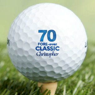 Balles De Golf 70e anniversaire cadeau Golfer - FORE-ever Classic