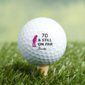 Balles De Golf 70e anniversaire Femmes Golfer Funny Custom (T-shirt Insitu)