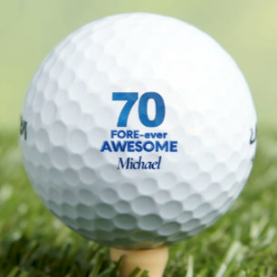 Balles De Golf 70e Anniversaire Golfer Cadeau, FORE-ever Awesome