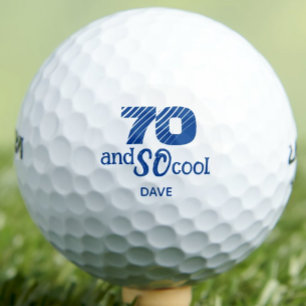 Balles De Golf 70e anniversaire papa cadeau - Cool bleu 70 ans