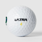 Balles De Golf 70e anniversaire Stepdad Cadeau - Blue Plaid Golf (Logo)