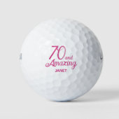 Balles De Golf 70e anniversaire StepMom Gift - Pink 70 et Extraor (Devant)