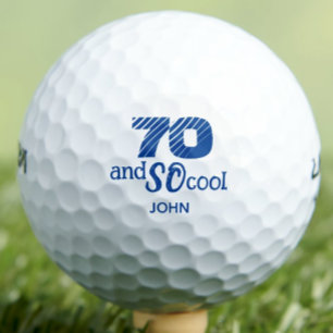 Balles De Golf 70e anniversaire Voisin Cadeau - Cool bleu 70 ans