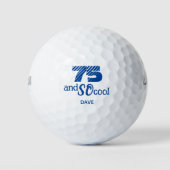 Balles De Golf 75e anniversaire incroyable - Cool Blue Custom 75  (Devant)