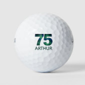 Balles De Golf 75e cadeau Plaid pour grand-père - 75 et légendair (Devant)