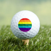 Balles De Golf 7 Stripes Rainbow Gay Pride (T-shirt Insitu)