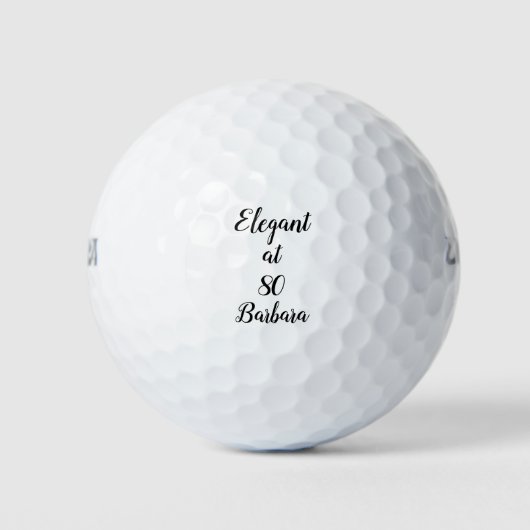 Balles De Golf 80 ans 80th Birthday Personnaliser le cadeau (Devant)