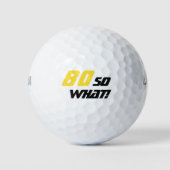 Balles De Golf 80e anniversaire Motivational Elegant (Devant)
