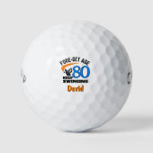 Balles De Golf 80e cadeau de golf pour l'ancien CoWorker - Contin (Devant)