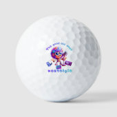Balles De Golf 80s Nostalgia Groove Golf Balls – Retro Old Days (Recto)