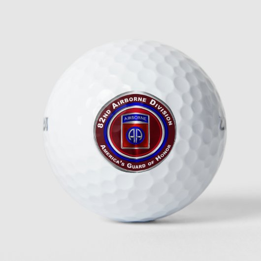 Balles De Golf 82e division aéroportée Garde d'honneur de l'Améri (Devant)