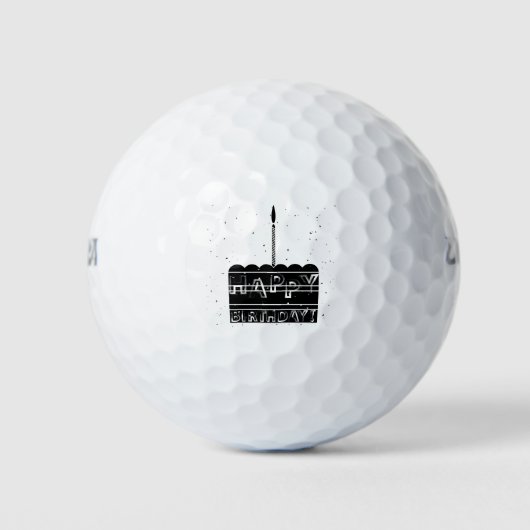 Balles De Golf 8488Joyeux anniversaire (Devant)