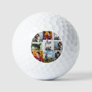 Balles De Golf 9 Photo Custom Personalized Collage