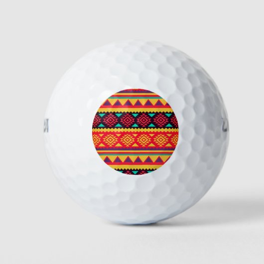 Balles de golf à impression géométrique du sud-oue (Devant)