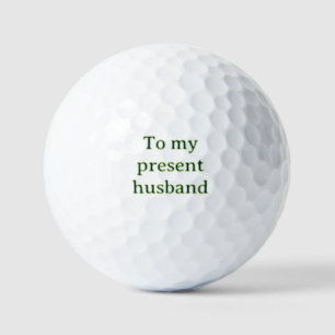 Balles De Golf À mon mari anniversaire de mariage ajoutez nom dat