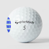 Balles de golf à thème nautique bleu (Logo)