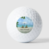 Balles De Golf Aaah... retraite, conception populaire, (Recto)