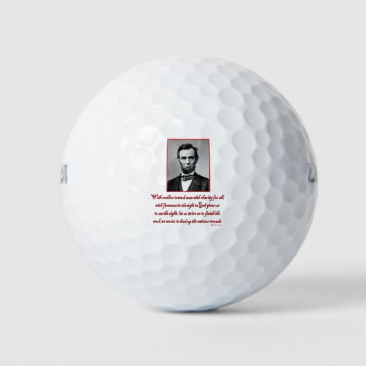 Balles De Golf Abe-Malice-vers-aucun (Devant)