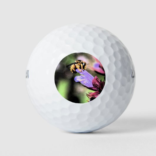 Balles De Golf Abeille et Fleur wu gbcna (Devant)